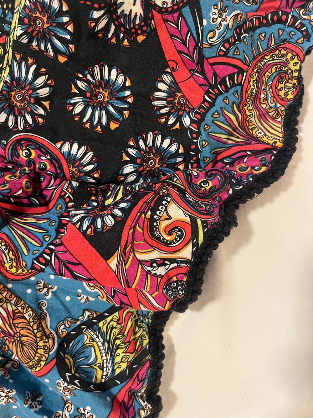 Bohemian Patchwork Midi Skirt - Multicolor - Picture 4 of 8